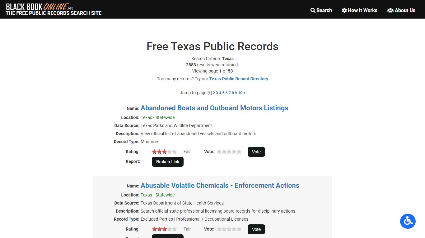 Free Texas Public Records | Black Book Online
